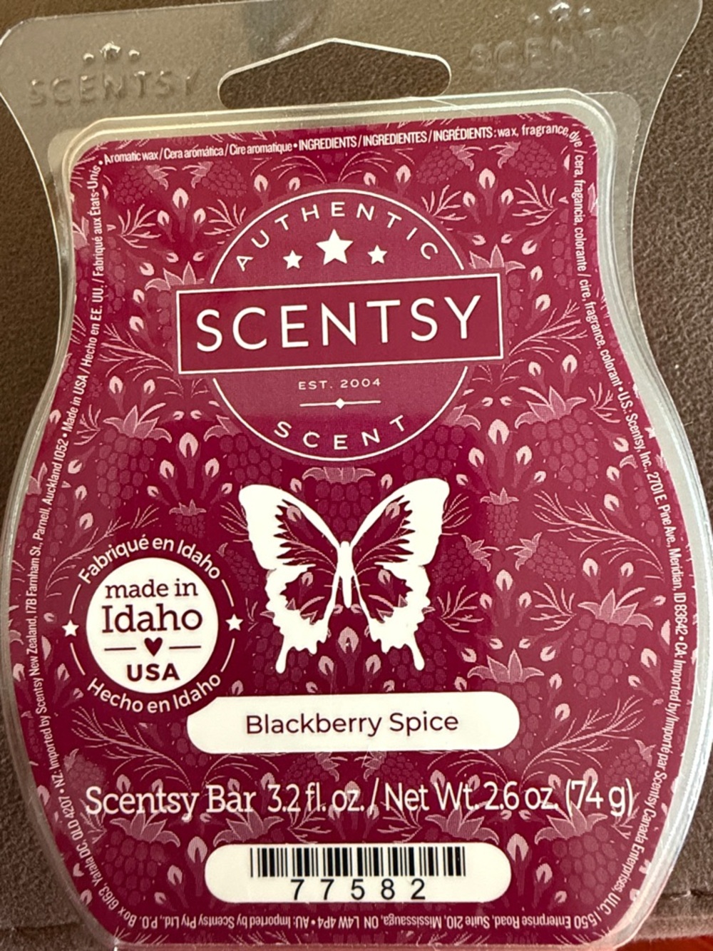 Scentsy Blackberry Spice Wax